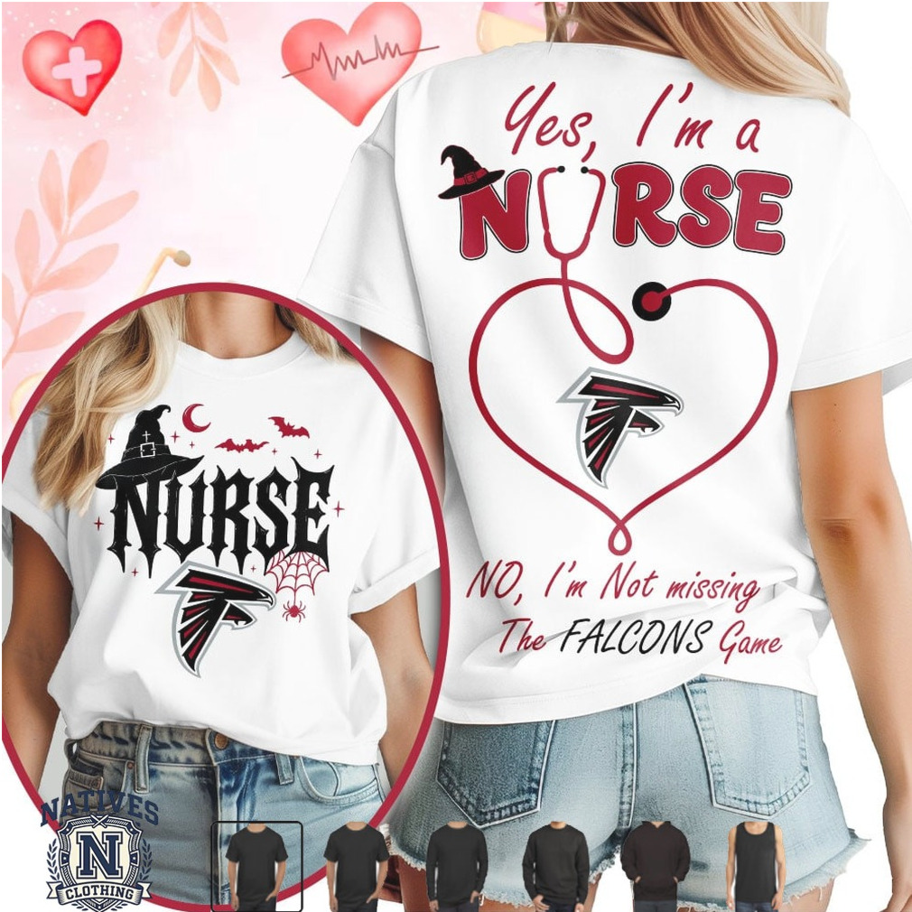 Atlanta Falcons Nurse Stethoscope Halloween Game T Shirt Atlanta Falcons Nurse Stethoscope Halloween Game T Shirt