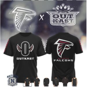 Atlanta Falcons Outkast Hip Hop Fan Collaboration Black T Shirt