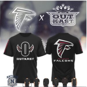 Atlanta Falcons Outkast Hip Hop Fan Collaboration Black T Shirt