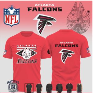 Atlanta Falcons Star Wars Millennium Falcon Red T Shirt