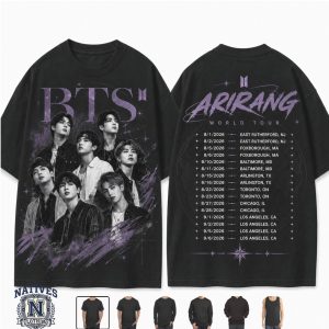 BTS Arirang World Tour Kpop Concert Vintage T Shirt BTS Arirang World Tour Kpop Concert Vintage T Shirt