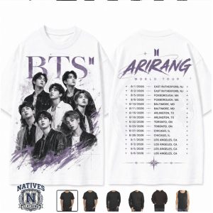 BTS Arirang World Tour Kpop Concert Vintage T Shirt