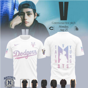 BTS V Kim Taehyung Dodgers Baseball Fan Jersey