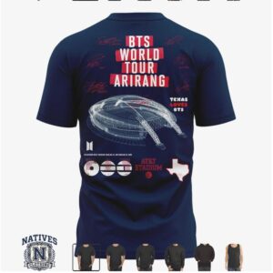 BTS World Tour Arirang Texas Stadium Concert T Shirt