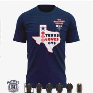 BTS World Tour Arirang Texas Stadium Concert T Shirt