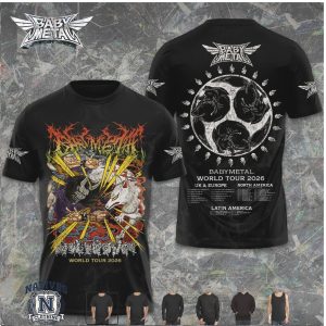 Babymetal World Tour Japanese Metal Wolf Graphic T Shirt