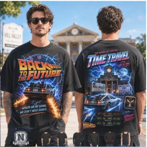 Back To The Future Movie Time Travel Vintage Graphic T Shirt