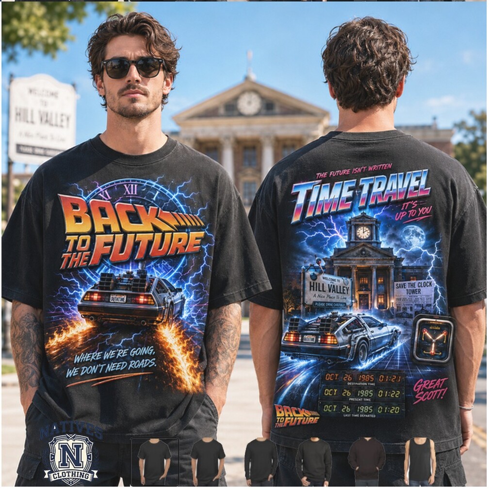 Back To The Future Movie Time Travel Vintage Graphic T Shirt Back To The Future Movie Time Travel Vintage Graphic T Shirt