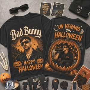Bad Bunny Un Verano Sin Halloween Pumpkin T Shirt