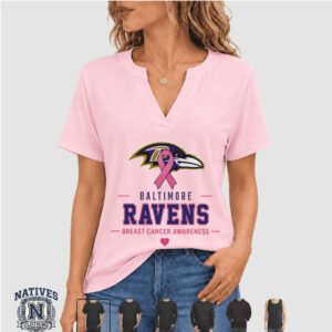 Baltimore Ravens Breast Cancer Awareness Faith T Shirt