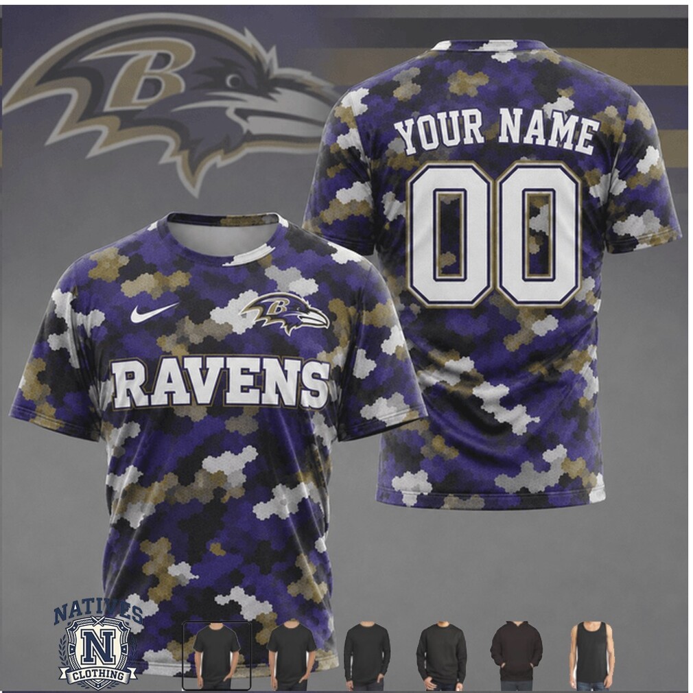 Baltimore Ravens Camouflage Custom Name Number Football Jersey Baltimore Ravens Camouflage Custom Name Number Football Jersey