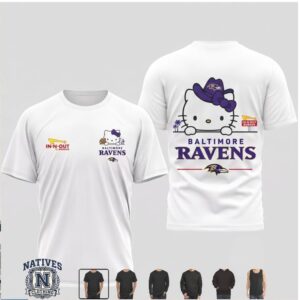 Baltimore Ravens Character Cowboy Hat Cute Style T Shirt
