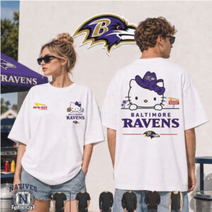Baltimore Ravens Character Cowboy Hat Cute Style T Shirt