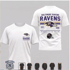Baltimore Ravens Mascot Football Retro Team T Shirt