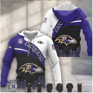 Baltimore Ravens Skyline City Graphic Apparel