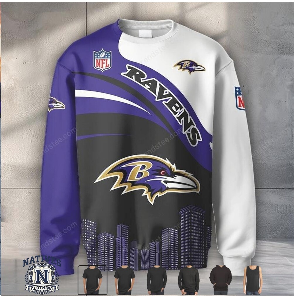 Baltimore Ravens Skyline City Graphic Apparel Baltimore Ravens Skyline City Graphic Apparel
