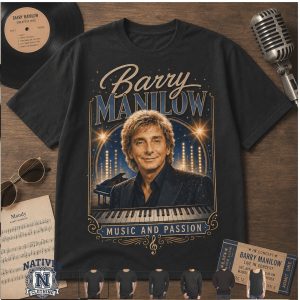 Barry Manilow Music And Passion Greatest Hits Concert T Shirt