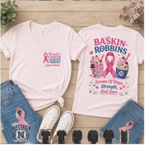 Baskin Robbins Breast Cancer Awareness Scoops Of Hope T Shirt