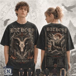 Bathory Nordic Darkness World Domination Tour Vintage T Shirt