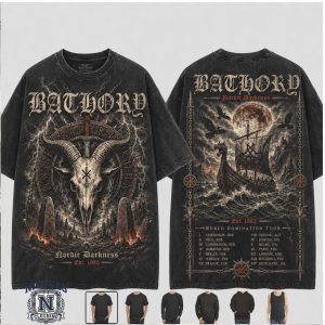 Bathory Nordic Darkness World Domination Tour Vintage T Shirt