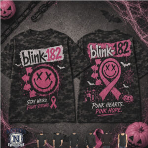 Blink 182 Punk Rock Band Breast Cancer Awareness Halloween T Shirt