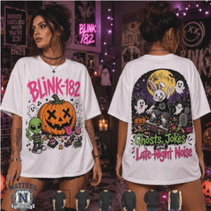 Blink 182 Punk Rock Halloween Pumpkin Bunny T Shirt