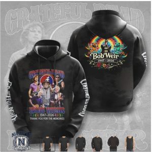 Bob Weir 1947 2026 Grateful Dead Rainbow Guitar Tribute T Shirt