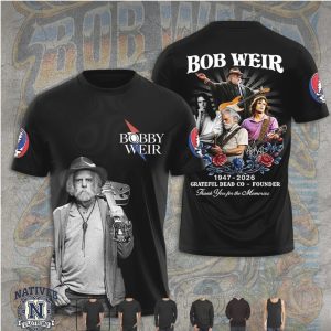 Bob Weir Grateful Dead Founder Memorial Guitarist T Shirt