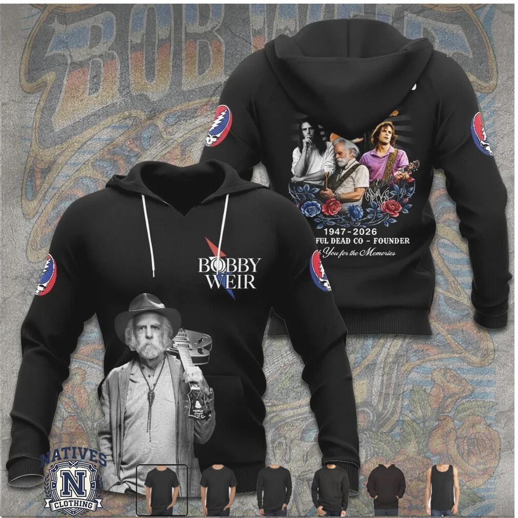 Bob Weir Grateful Dead Founder Memorial Guitarist T Shirt Bob Weir Grateful Dead Founder Memorial Guitarist T Shirt