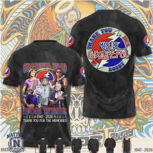 Bob Weir Grateful Dead Tribute Thank You Memories T Shirt