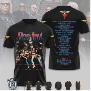 Bon Jovi Forever Rock Band Tour Music T Shirt