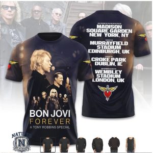 Bon Jovi Forever Tony Robbins Special Concert T Shirt