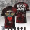 Bon Jovi Forever Tour 42Nd Anniversary Signatures T Shirt Bon Jovi Forever Tour 42Nd Anniversary Signatures T Shirt