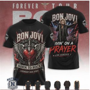 Bon Jovi Livin On A Prayer Legend Rock Spirit T Shirt
