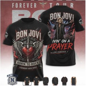 Bon Jovi Livin On A Prayer Legend Rock Spirit T Shirt