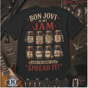 Bon Jovi Rock Band Classic Tour Vintage Heavy Metal T Shirt