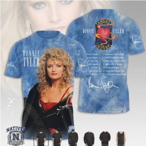 Bonnie Tyler Angel Heart Classic Rock Music Tour T Shirt