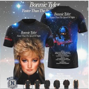 Bonnie Tyler Faster Than The Speed Of Night Album T Shirt