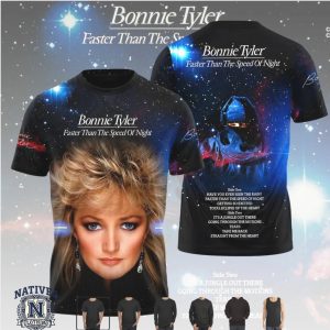 Bonnie Tyler Faster Than The Speed Of Night Album T Shirt