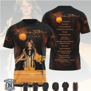 Bonnie Tyler Natural Force Album Tracklist Concert Hoodie