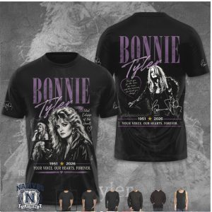 Bonnie Tyler Retro Vintage Memorial Tribute T Shirt