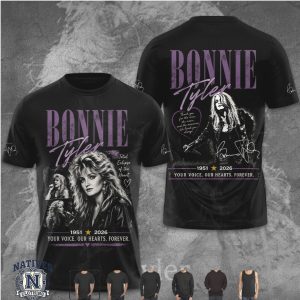 Bonnie Tyler Retro Vintage Memorial Tribute T Shirt