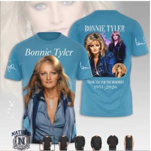 Bonnie Tyler Thank You For The Memories Retro T Shirt