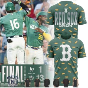 Boston Red Sox Hot Dog Pattern Baseball Jersey