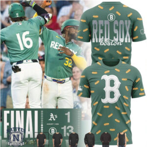 Boston Red Sox Hot Dog Pattern Baseball Jersey