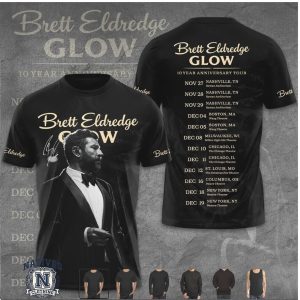 Brett Eldredge Glow Tour Classic Black T Shirt
