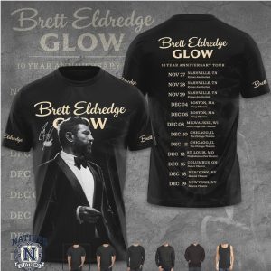 Brett Eldredge Glow Tour Classic Black T Shirt