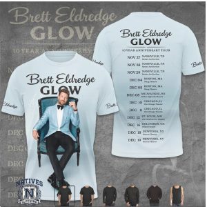Brett Eldredge Glow Tour Concert Anniversary T Shirt