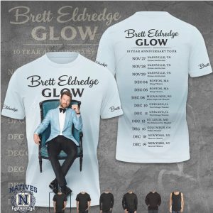 Brett Eldredge Glow Tour Concert Anniversary T Shirt