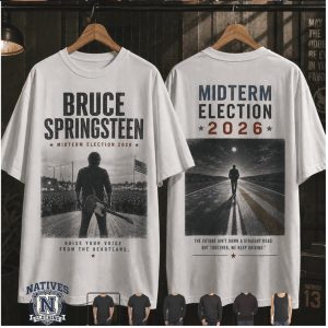 Bruce Springsteen Midterm Election 2026 Heartland Rock Graphic T Shirt